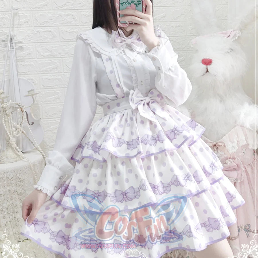 Daily Sweet Dot Lolita Strap Skirt