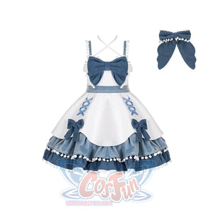 Winter Woolen Bow Sweet and Lovely Lolita Dress - cosfun