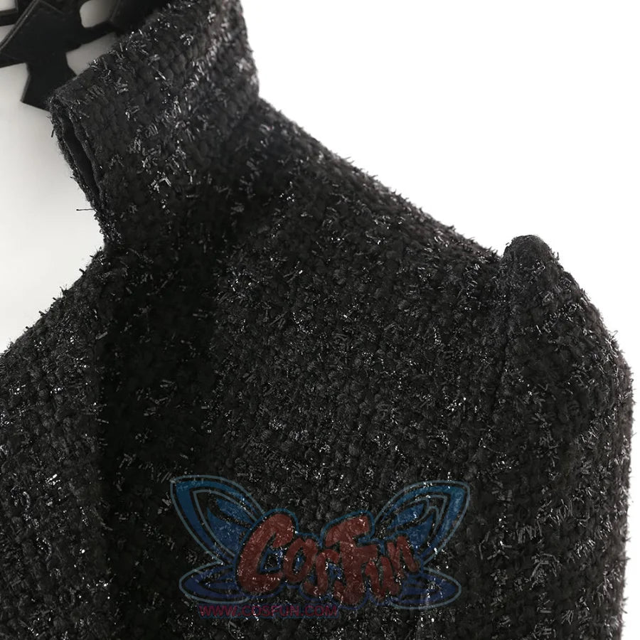 2021 Movie Cruella Estella De Vil Cosplay Black Costume C00526 Costumes