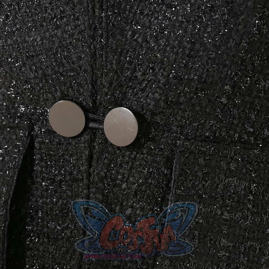 2021 Movie Cruella Estella De Vil Cosplay Black Costume C00526 Costumes