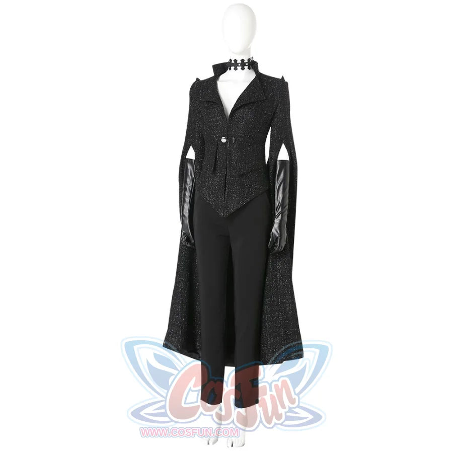 2021 Movie Cruella Estella De Vil Cosplay Black Costume C00526 Costumes