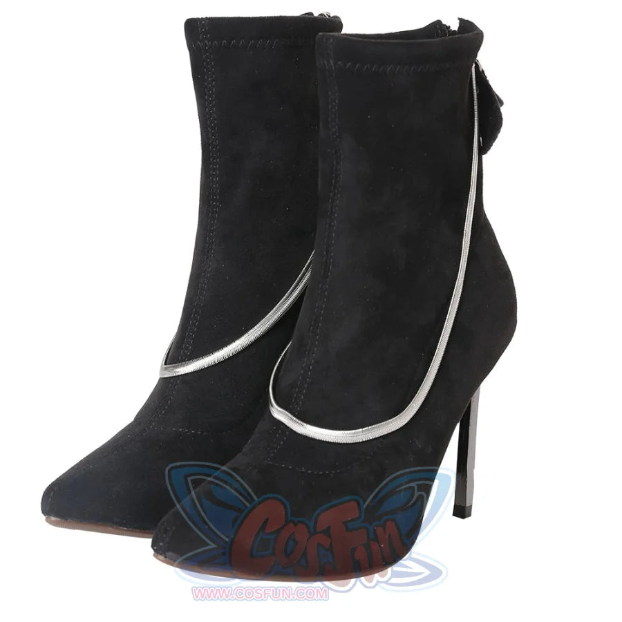 2021 Movie Cruella Estella De Vil Cosplay Black Costume C00526 Shoes / Eur 35 Costumes