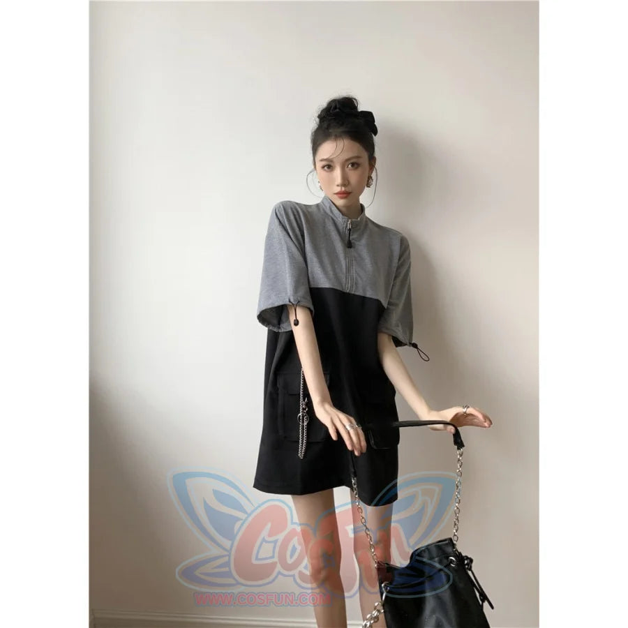 2021 Retro Vintage Women Gothic Girls Punk Mini Dress High Waist  Suspender Skirt J30088 - cosfun