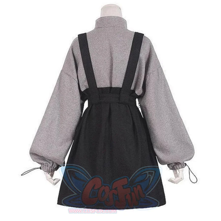 2021 Retro Vintage Women Gothic Girls Punk Mini Dress High Waist  Suspender Skirt J30088 - cosfun