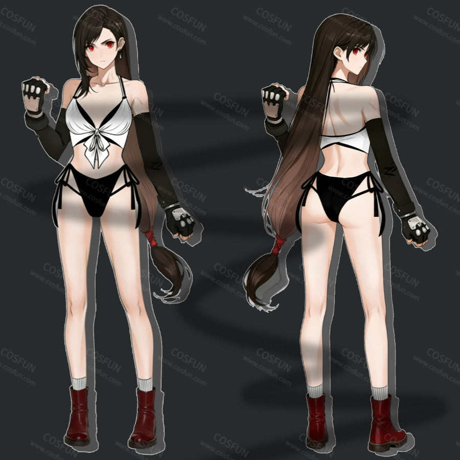 【PRE-SALE】Final Fantasy VII Tifa Lockhart Cosplay Swimsuit Women Bikini Swimsuit FAN0043