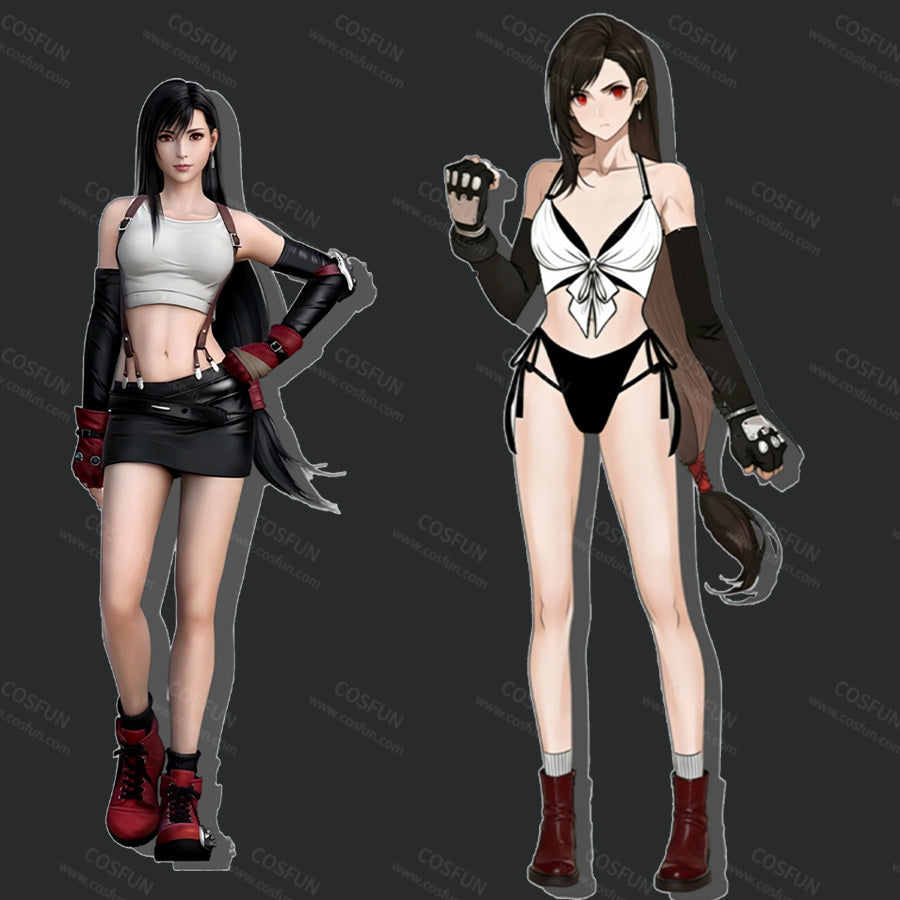 【CONFIRMATION】$3 Deposit = $10 Coupon Final Fantasy VII Tifa Cosplay Derivative Swimsuit