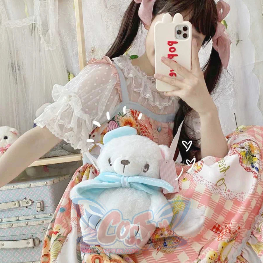 Lovely Daily Lolita Polar Bear Crossbody Bag White