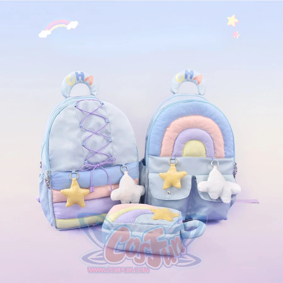 Lovely Rainbow Large-Capacity Backpack