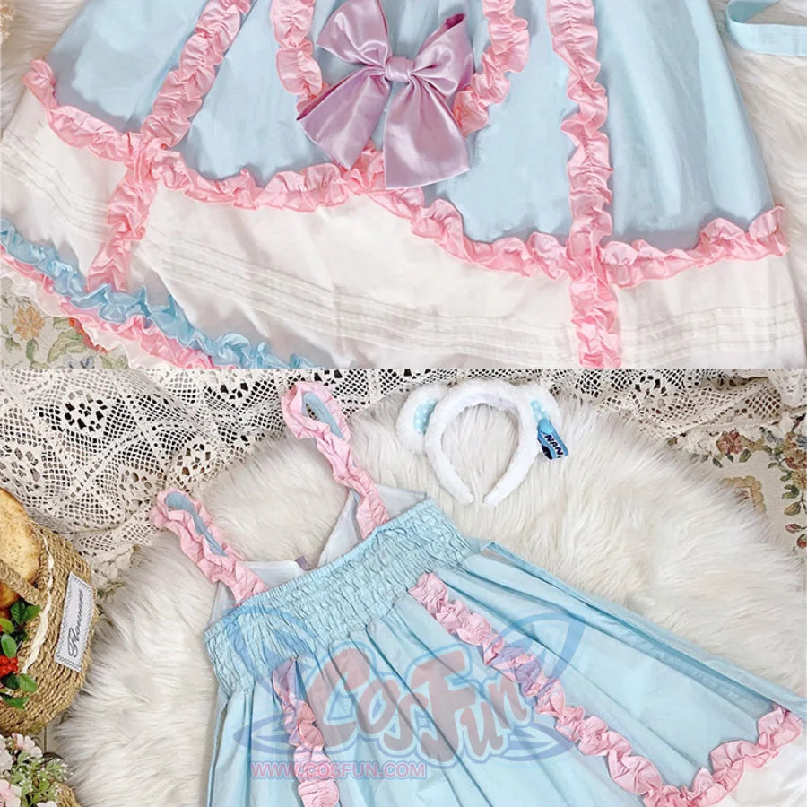 Sweet High Waist Lolita Jumper Skirt Sets