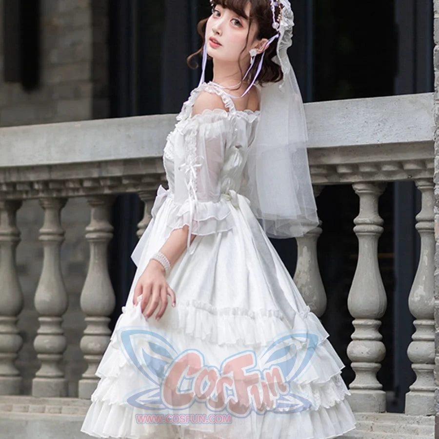 Elegant Lolita High Waist Jumper Skirt - cosfun