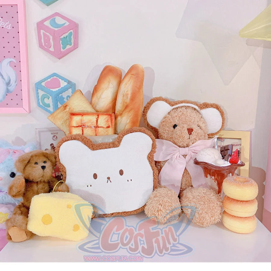 Lolita Cheese and Bear Sliced Bread Bag and Hairband Sets S22556 Three Piece Sets