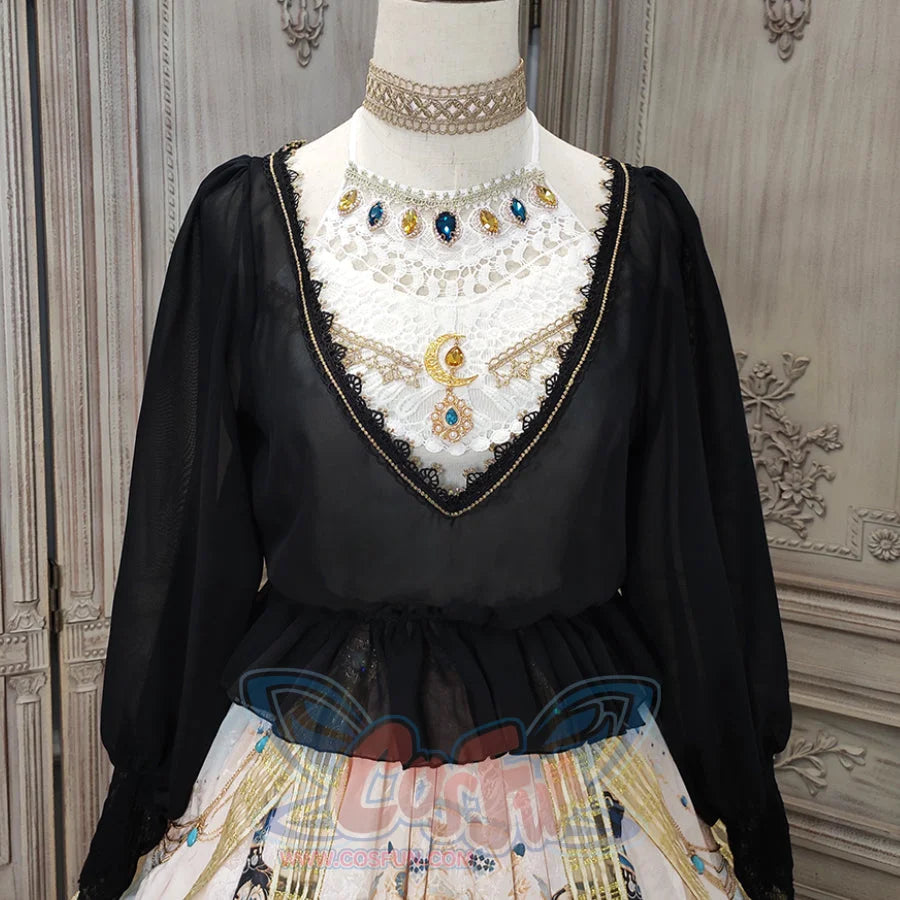 Egypt Style Lolita Backless Long Sleeve Smock and Vest