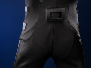 Nightwing cosplay costume - Belt and waist detail with utility pouches and black fabric