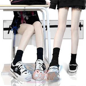 Original Spice Girl Lolita Round Toe Canvas Shoes - cosfun