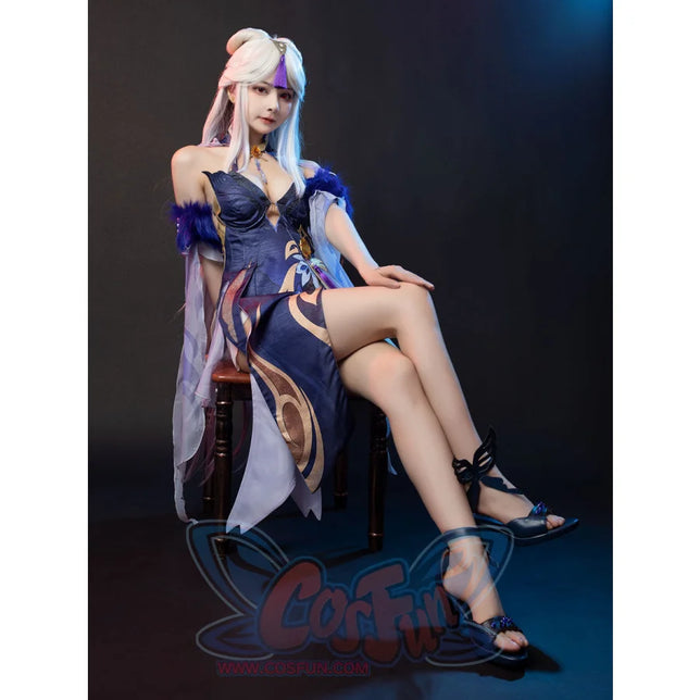 Genshin Impact Ningguang Orchid’s Evening Gown Cosplay Costume C00976 Costumes