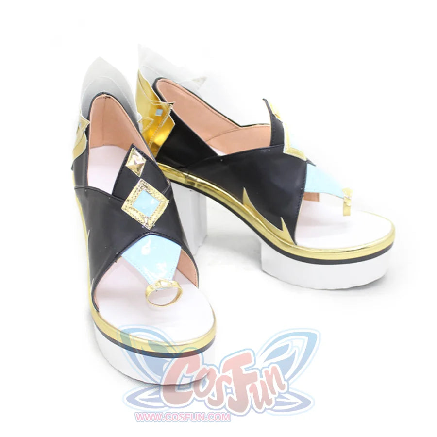 Genshin Impact Shenhe Cosplay Shoes Women High Heels C00934 & Boots