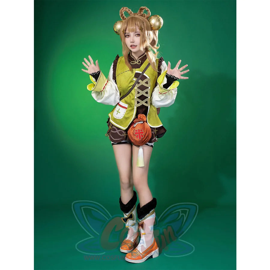 【CLEARANCE】Genshin Impact Yaoyao Cosplay Costume N07225 AAA Costumes