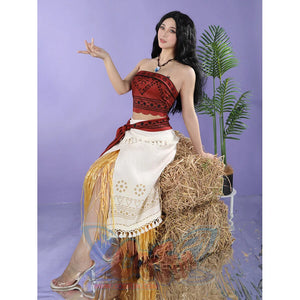 Moana Cosplay Costume Polynesian Princess Adventure Outfit N09954