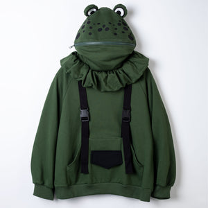 READY TO SHIP COSFUN Original Animal Tales: The Frog Prince Green Pullover Zip-Up Hoodie IF0001 FREE SHIPPING