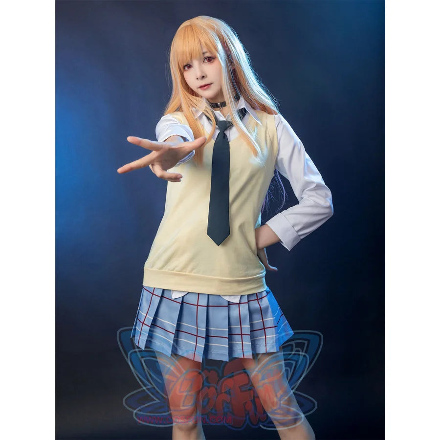 My Dress-Up Darling Kitagawa Marin Uniform And Vest Cosplay Costume C01104 Costumes