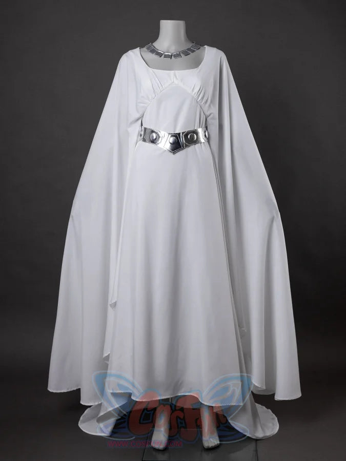princess leia white dress COSFUN The Acolyte Leia Organa Solo Cosplay Costume