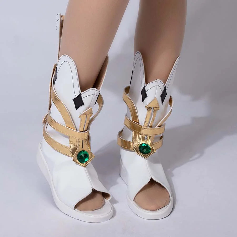 Genshin Impact Nahida/Lesser Lord Kusanali Cosplay Shoes N02976 Shoes &amp; Boots