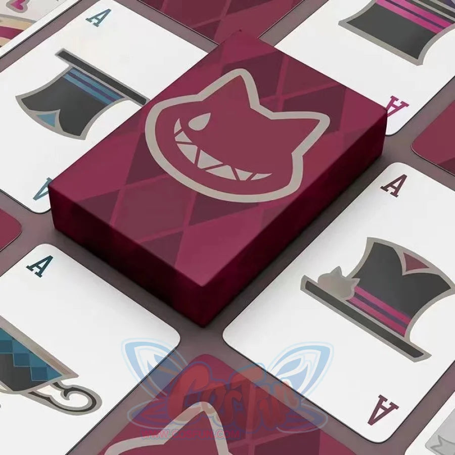 Genshin Impact Lyney Lynette Poker Card C08557 Costumes