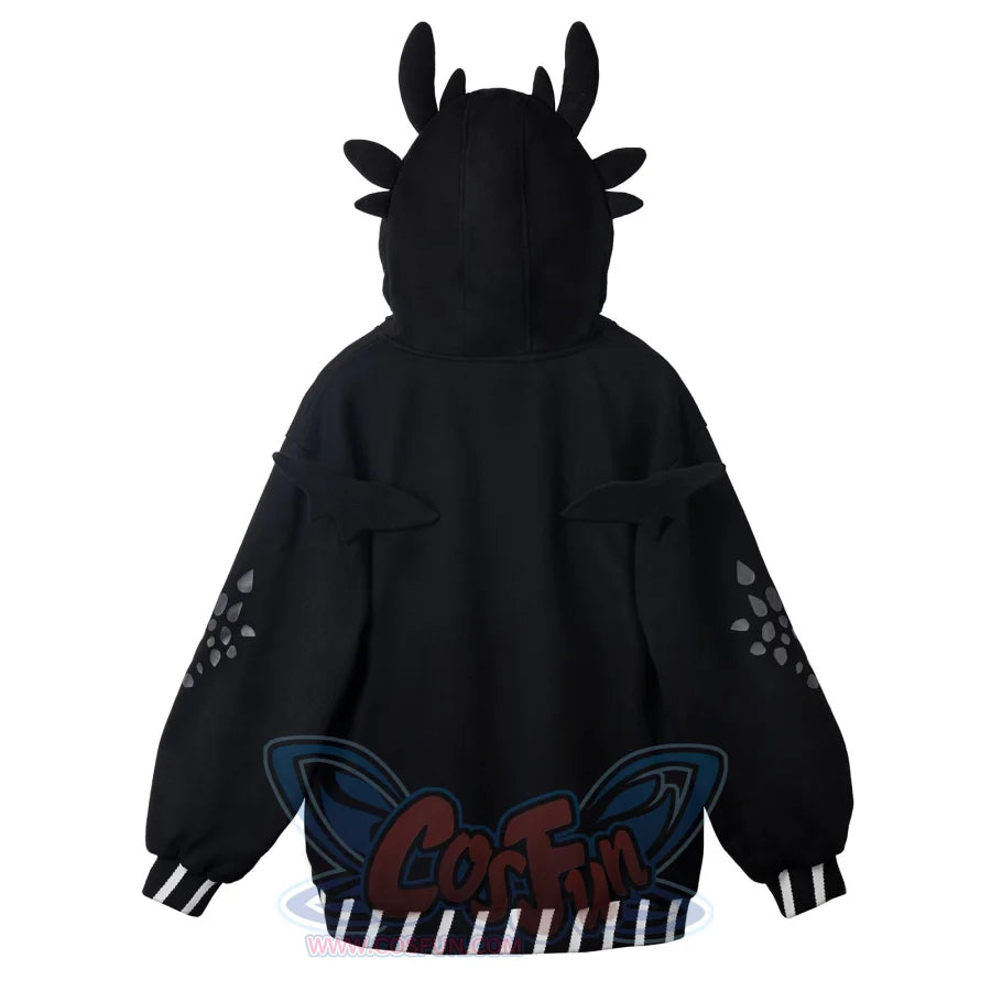 【PRE-SALE】COSFUN Original Night Fury Cosplay Full Zip Hoodie A00013 Sweatshirt