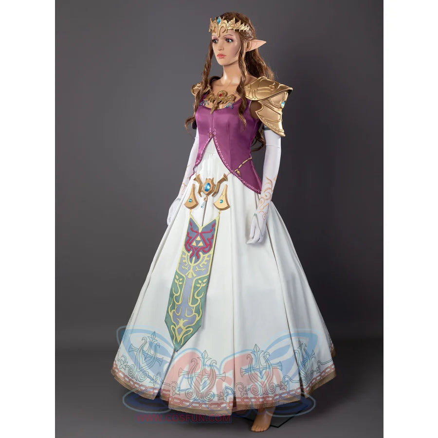 zelda breath of the wild white dress The Legend of Zelda: Twilight Princess Zelda Cosplay Costumes Dress