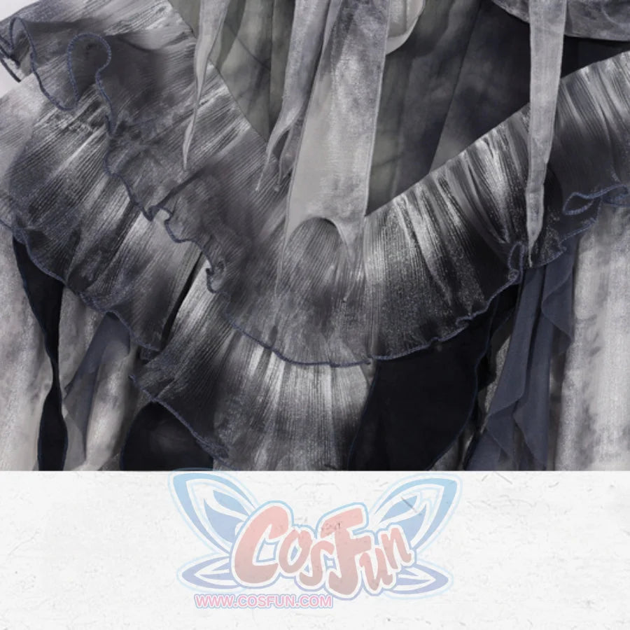 Gothic Tie-Dye Fitted Mermaid Chiffon Skirt Skirt