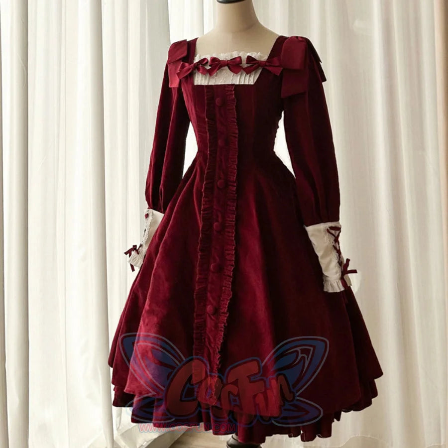Lovely Elegant Lolita Large Size Slim Dress