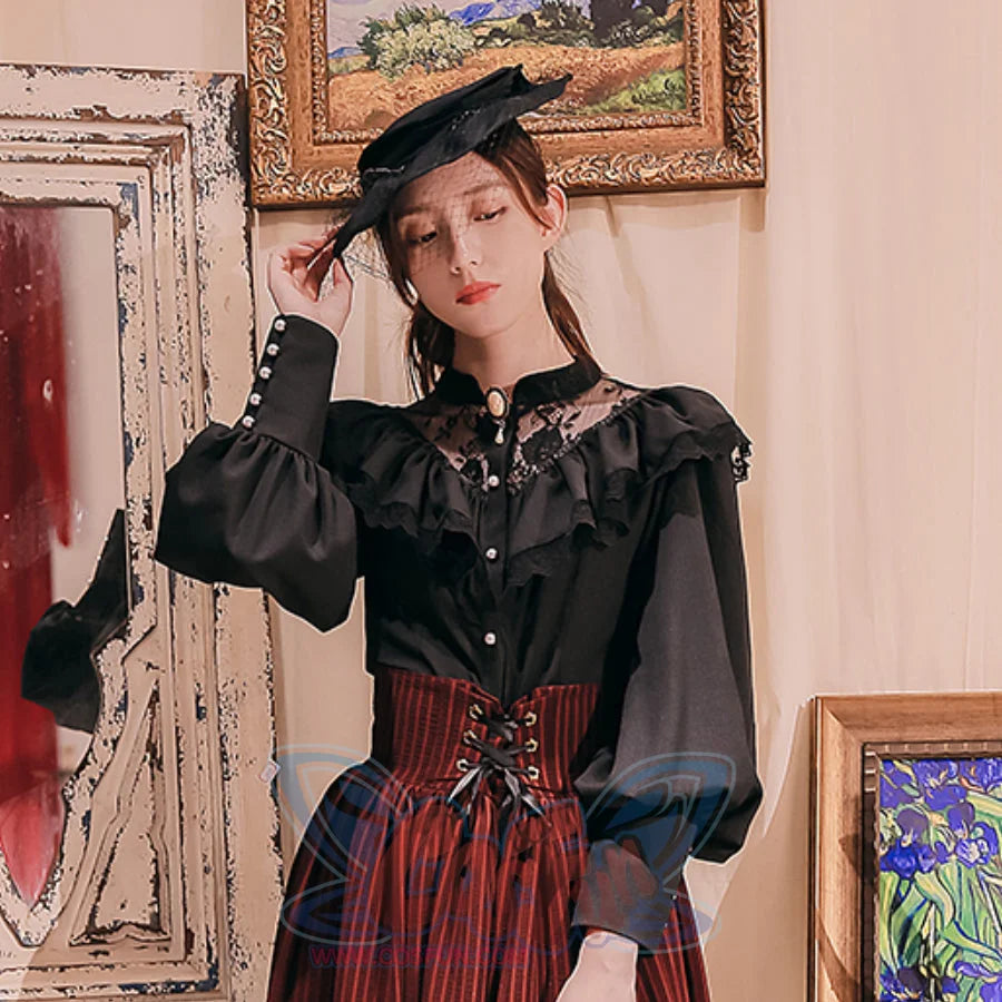 Edward Style Vintage and Classic Long-sleeved Shirt - cosfun