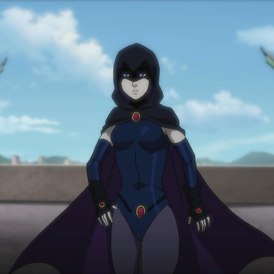 【CONFIRMATION】$3 Deposit = $10 Coupon Anime Teen Titans Raven Cosplay Costume BST0250
