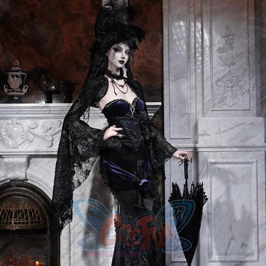 Elegy Day Gothic Shimmer Velvet Bustier Corset Top