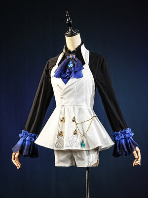 Genshin Impact Black/White Furina Hydro Archon Cosplay Costume C08735  AAA