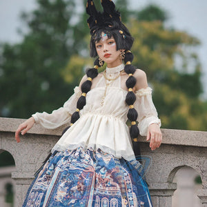 Egypt Style Lolita Thin Neck Shirt - cosfun