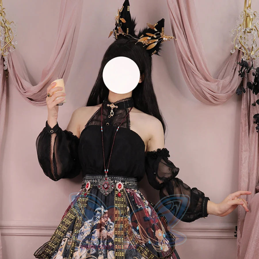 Egypt Style Lolita Thin Neck Shirt - cosfun