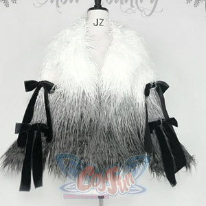Winter Gothic Mongolian Fur Gradient Color Thickened Coat