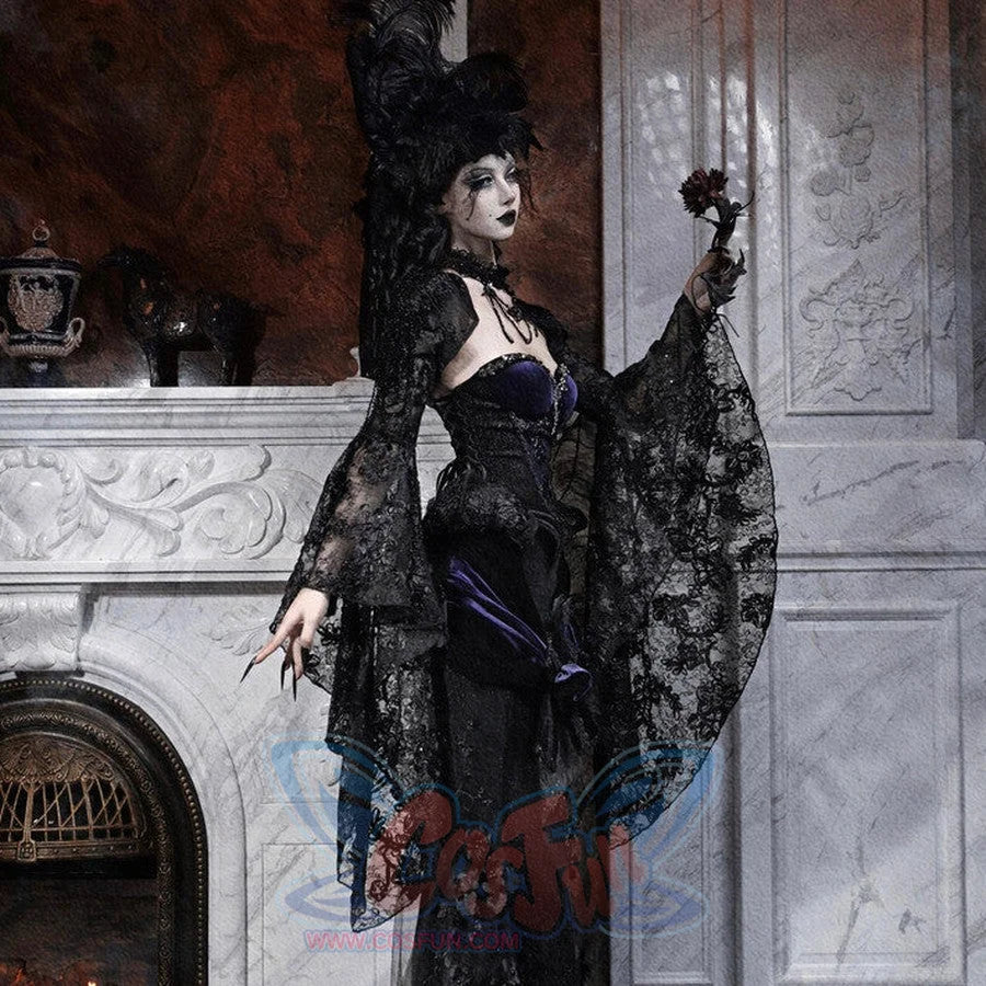 Elegy Day Gothic Shimmer Velvet Bustier Corset Top