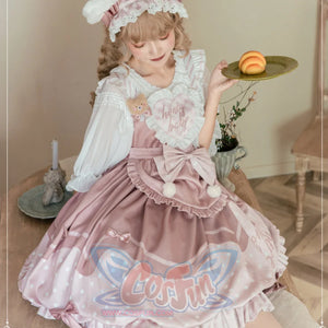 Lovely Dot Princess Lolita Bud Jumper Skirt - cosfun
