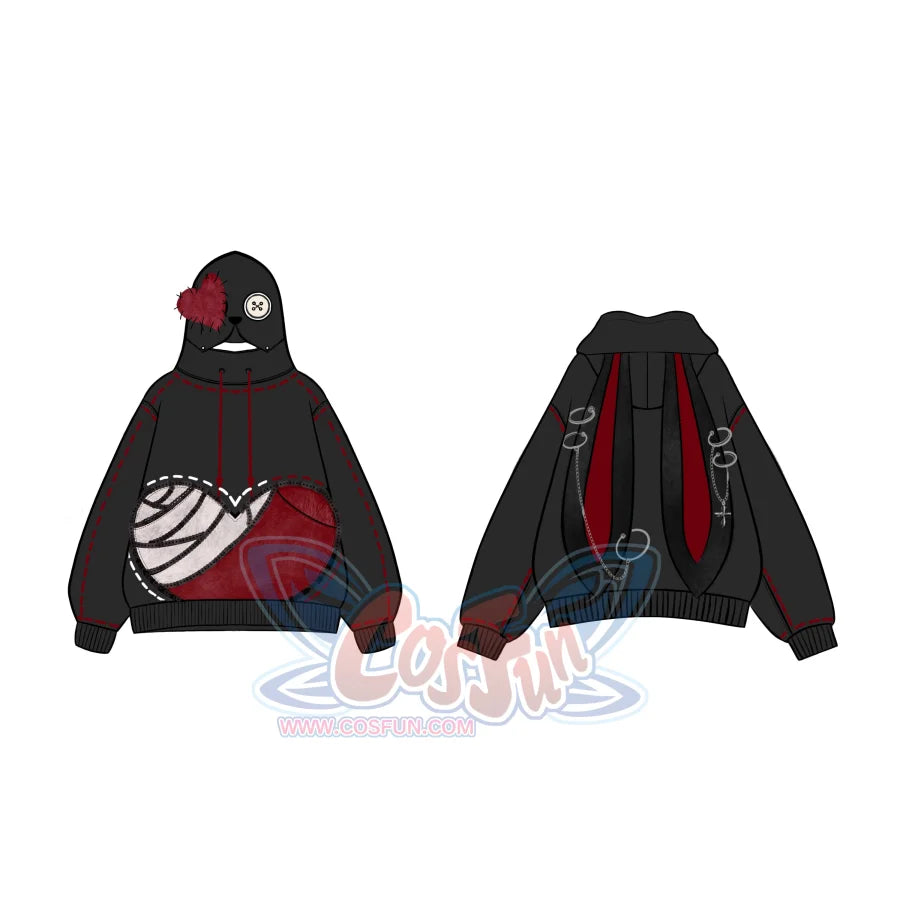 【PRE-SALE】COSFUN Original Black Cosplay Full Zip Hoodie FAN00019 Sweatshirt