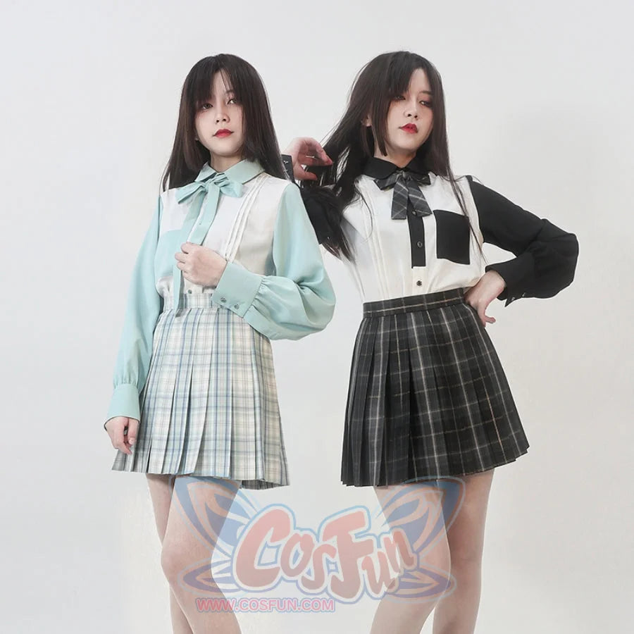 Devil Wants To Hug Comics Embroidered Color Blocking Shirt