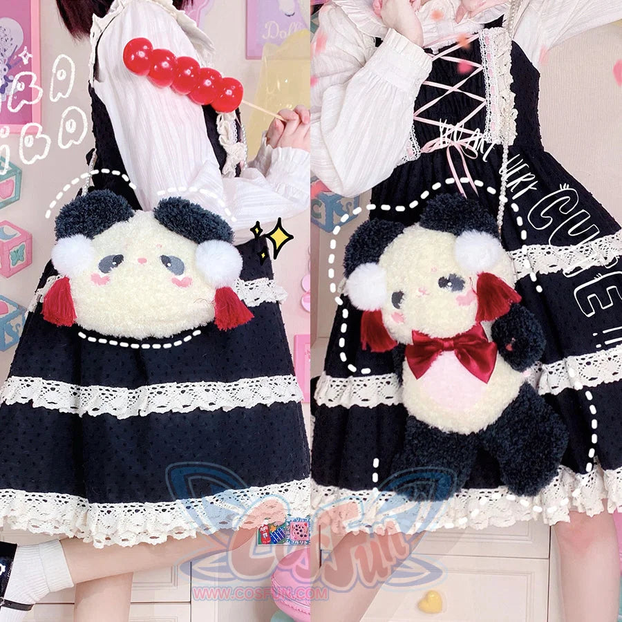 Chinese Lovely Lolita Panda Crossbody Bag