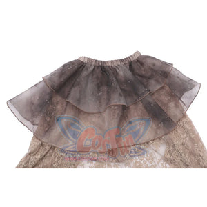 Organza Tie-Dyed Halloween Lace Slit Skirt S22340