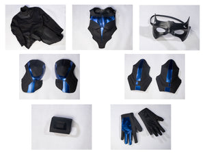 Nightwing cosplay costume - Complete accessory set with costumes, armor, mask, belt and gloves