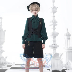 PRE-SALE Retro Elegant Little Prince Gothic Ouji Lolita Vest S22464 - cosfun