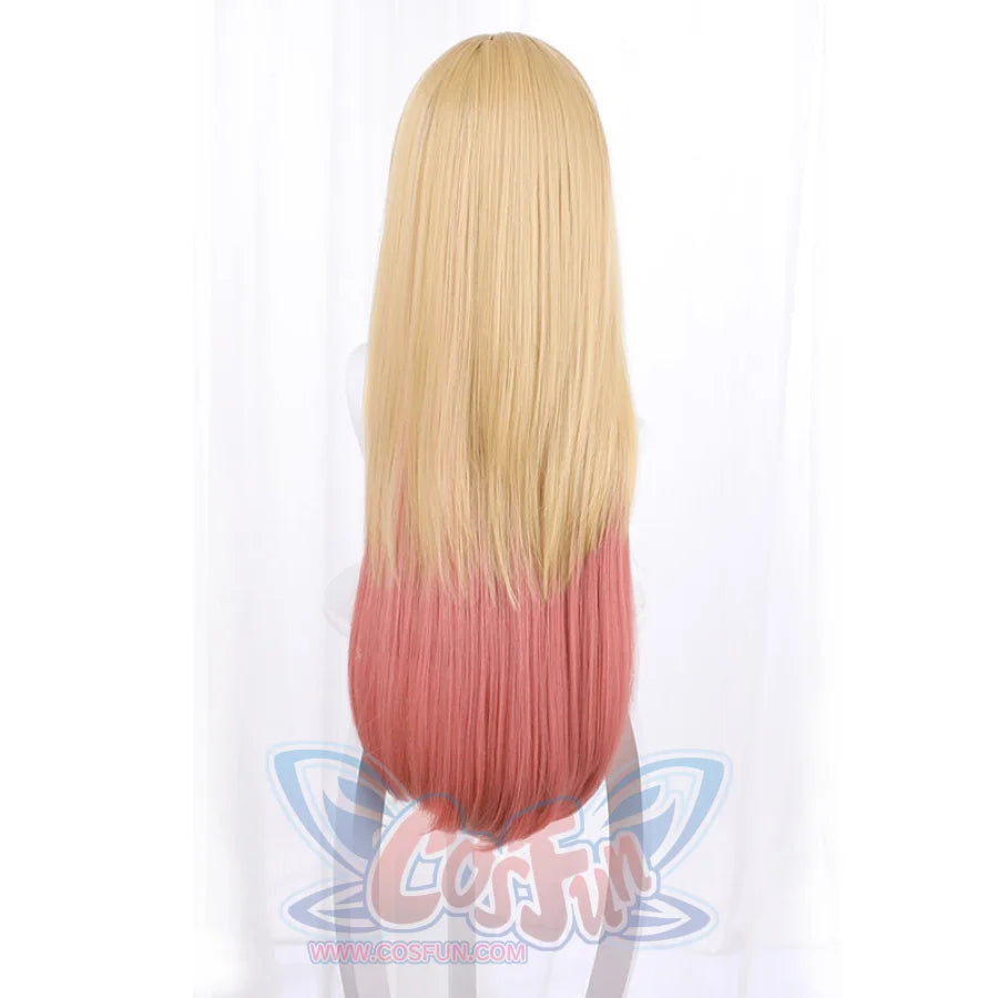 My Dress-Up Darling Kitagawa Marin Gold Pink Long Wig 00116 Wigs