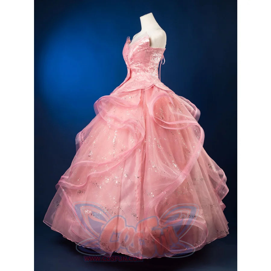 Formal Dress Cosplay Costume Dreamy Pink Strapless Ball Gown FY0144 Costumes