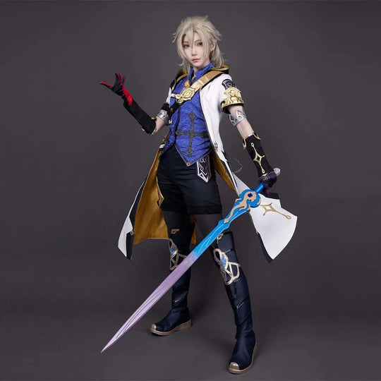 【CLEARANCE】Genshin Impact Albedo Cosplay Costume N02935 AAA Costumes