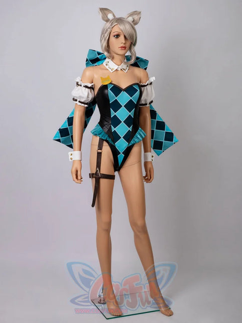 Genshin Impact Lynette Cosplay Derivative Bodysuit Swimsuit Fy0019 Costumes